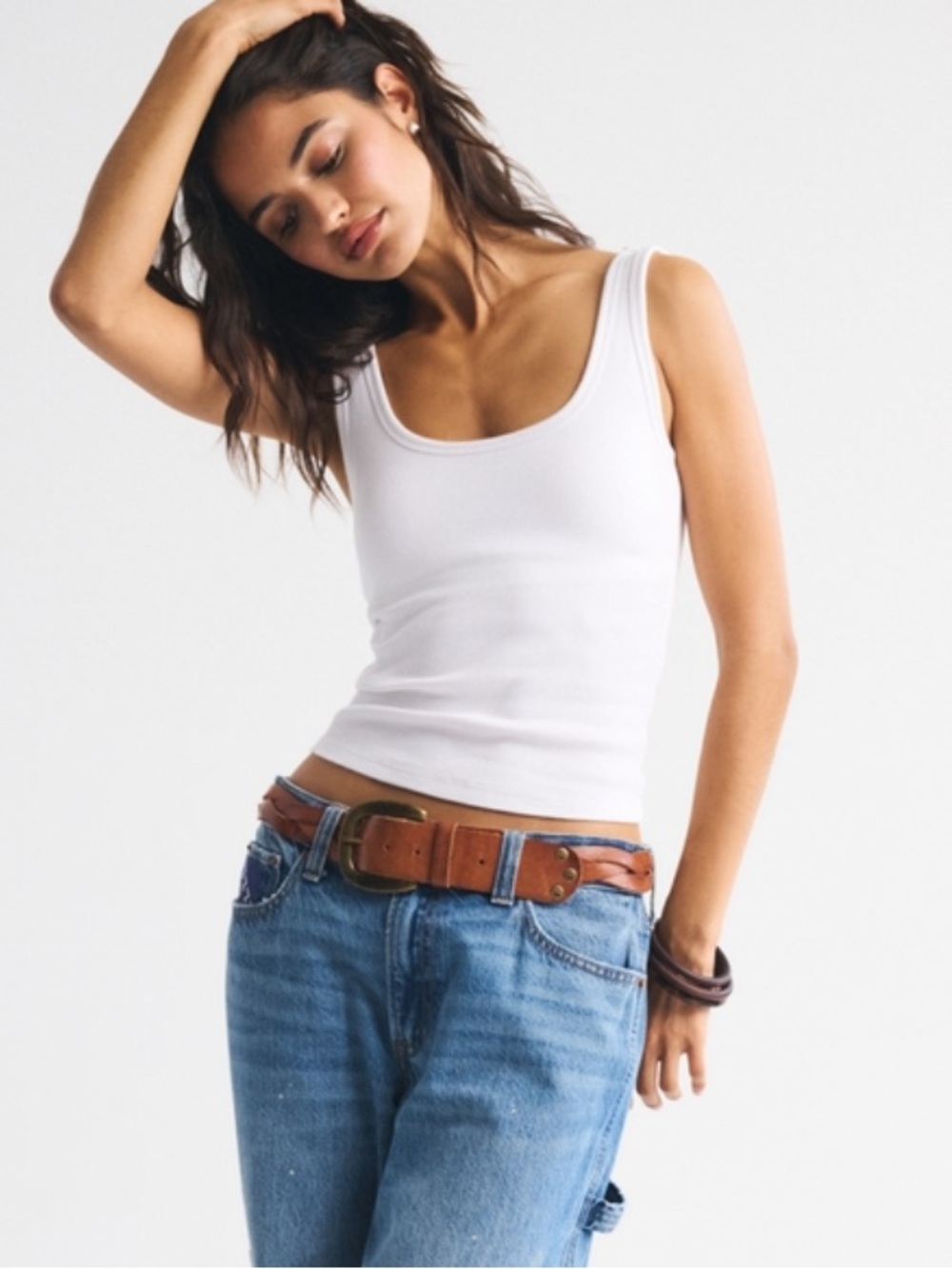 Abercrombie Scoop Neck Tank Bra Free XS